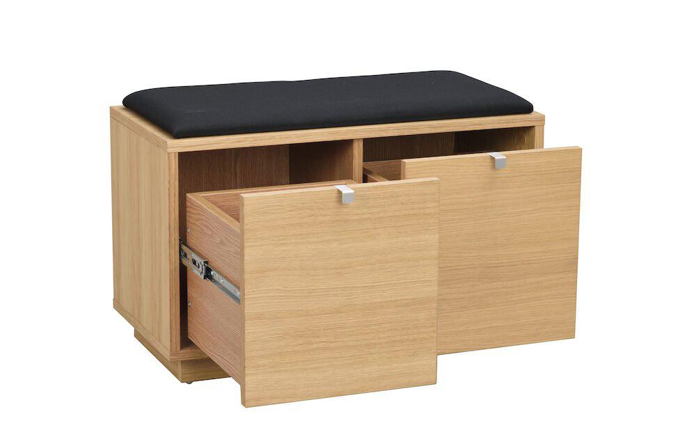 103753_det1_Confetti_bench_w_2drawers_oak_black_fabric