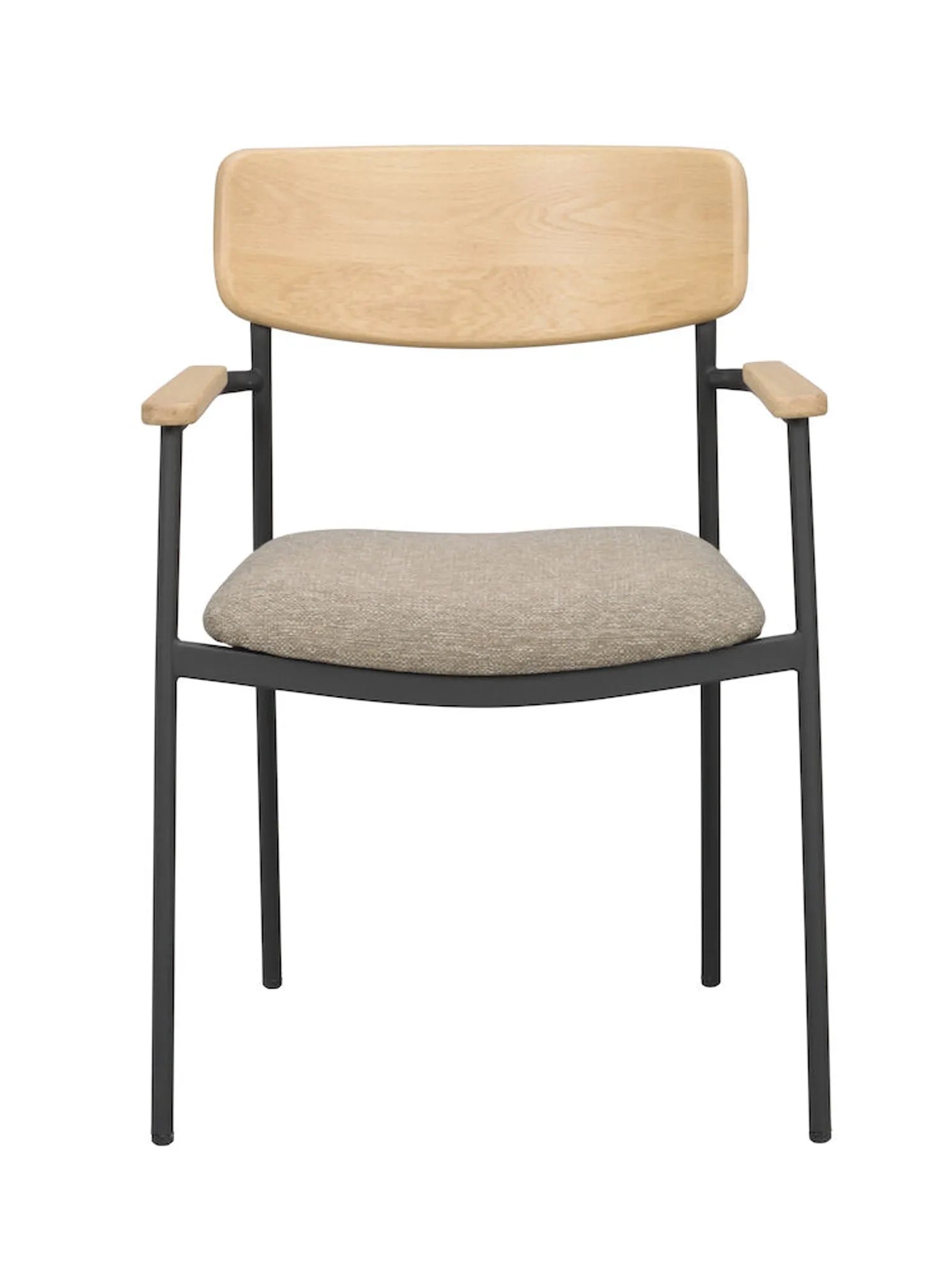123082_a_Maymont_armchair_oak_dark_beige_black_stackable
