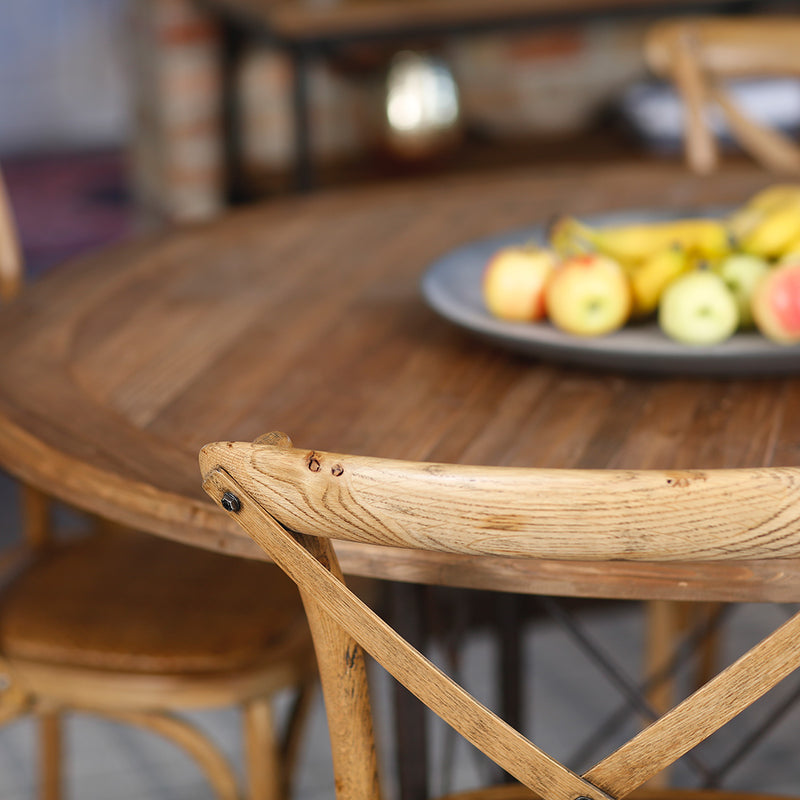Bretagne stol och bord i återvunnet trä