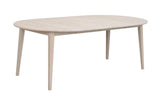 113756_d, Filippa matbord runt 120 m 2 ilägg, vitpigm. ek